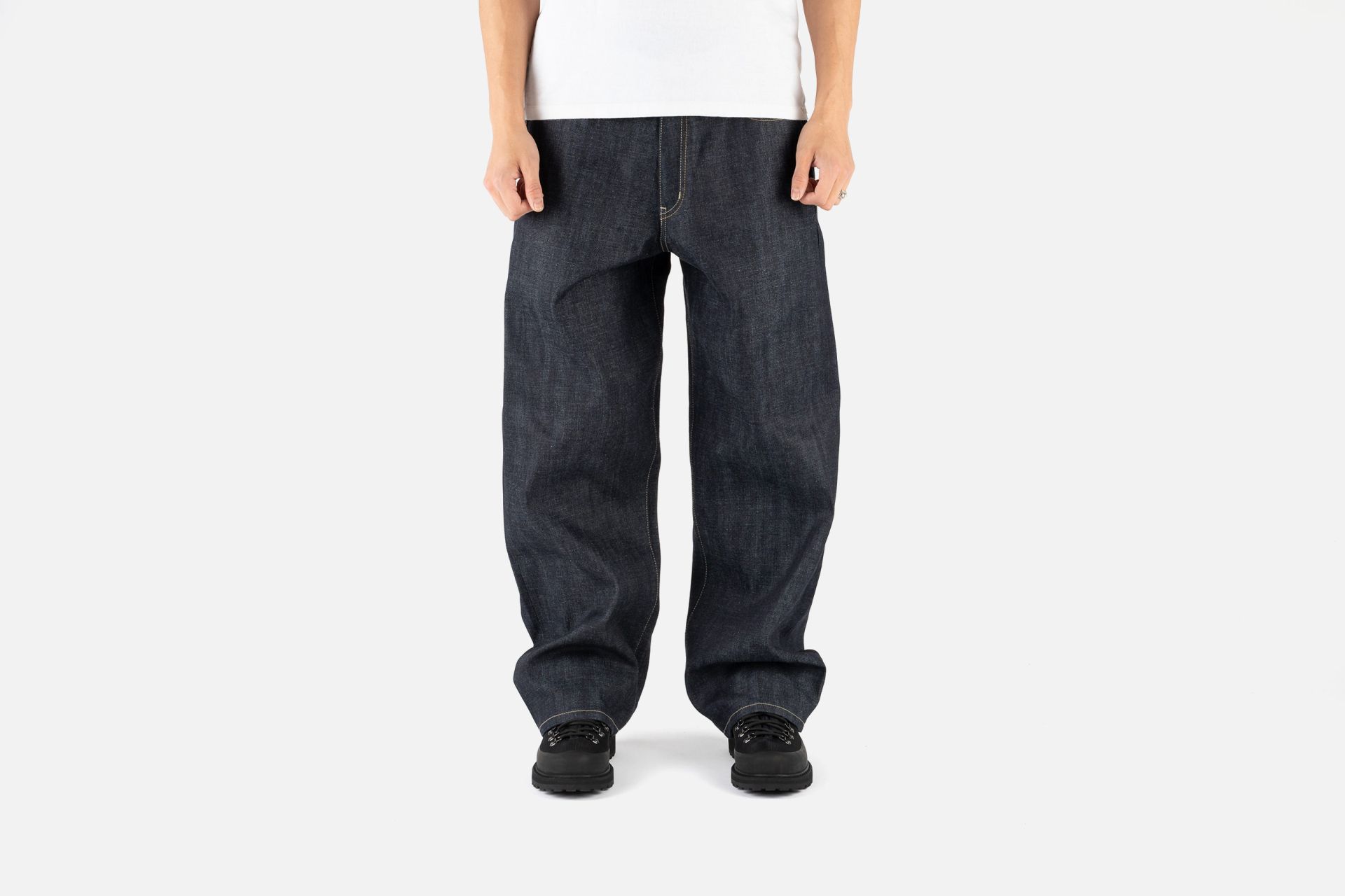 RIGID DENIM DP WIDE PANTS